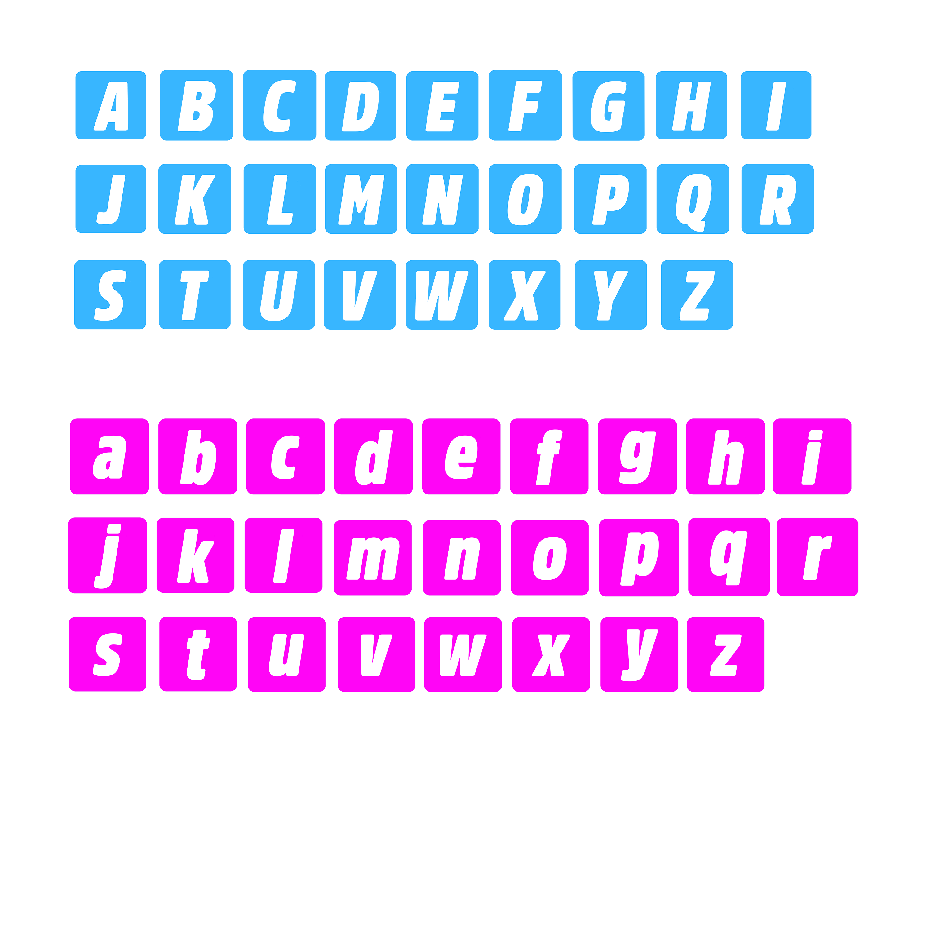 Alfabe Büyük Küçük Harf 